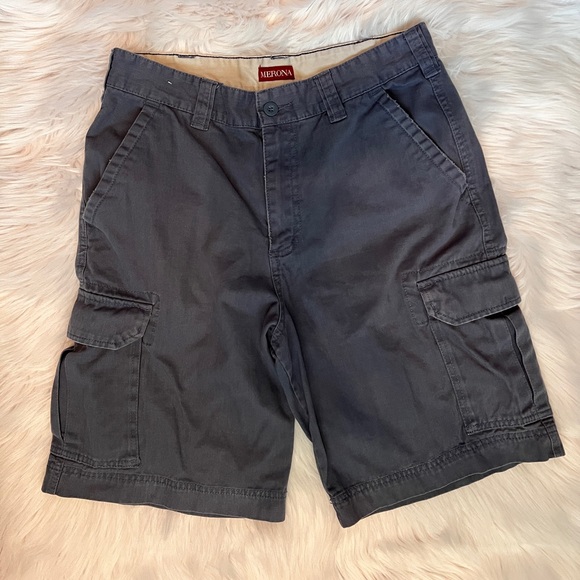 Merona Shorts Mens Blue Cargo Shorts Poshmark